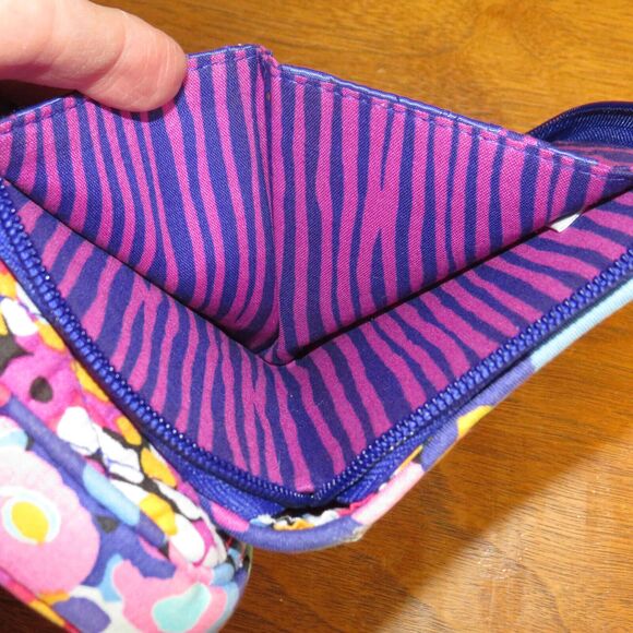 Vera Bradley Floral Multi Small Crossbody Wallet Purse Wristlet Bag - Picture 6 of 11